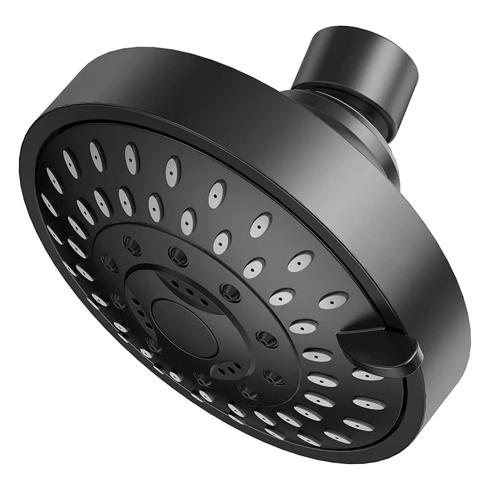 4-Inch 5 Modes Adjustable Shower Head High Pressure Water-Saving Shower Top Spray Rotatable Shower Nozzle Bathroom Accessories