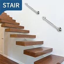 2 Pcs Shower Grab Bar 12 Inch Anti Slip Stainless Steel Shower Handrail for Bathroom