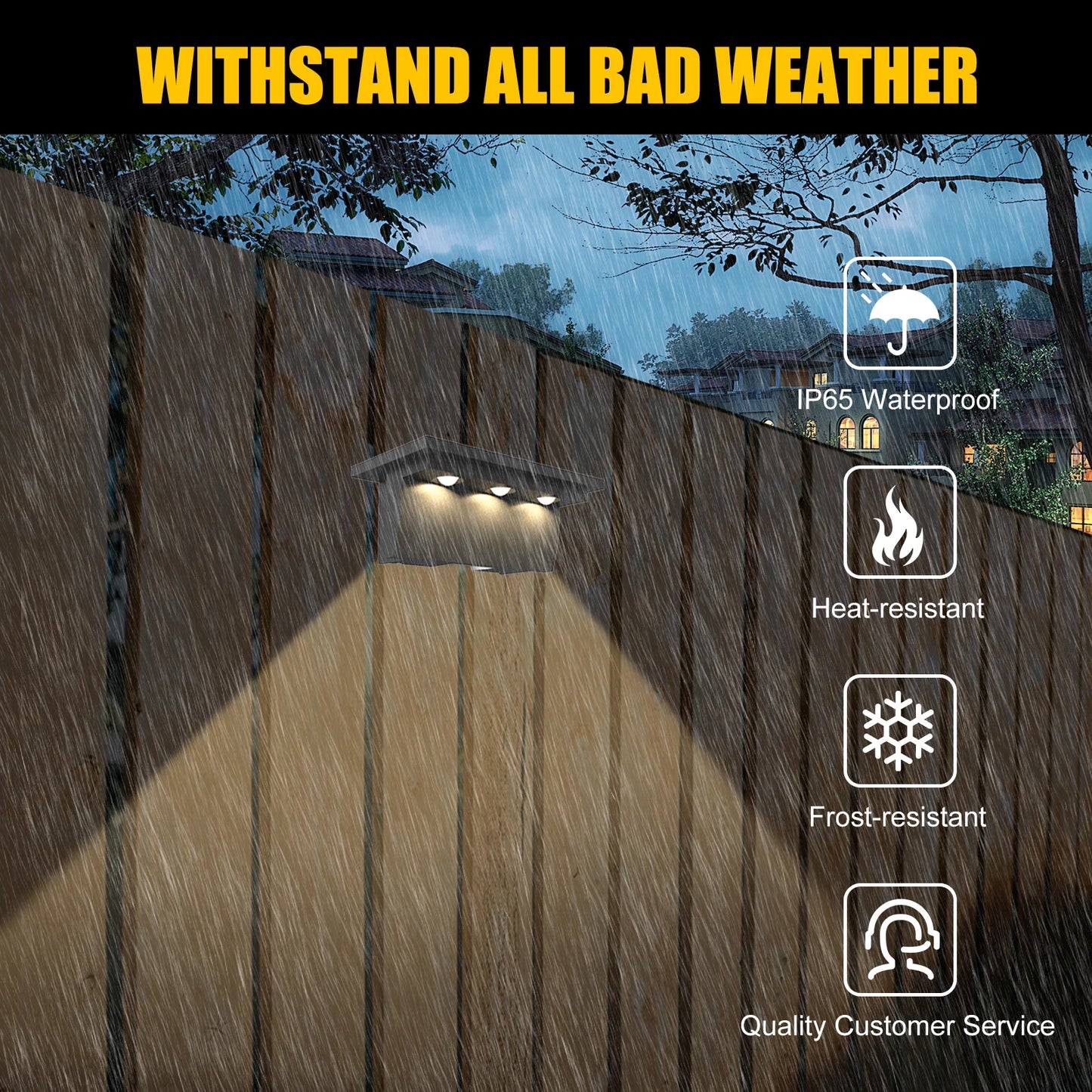 2/4 PCS 3000K and 6000K LED Outdoor Solar Light Step Lamp Lens Design Super Bright IP65 Anti-theft Stair Light Decor Lighting
