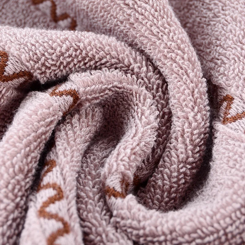 3pcs Mix Color Cotton Towel Sets 35x75cm 70x140cm Embroidered Bathroom Geometric Bath Hand Face Towels Cover