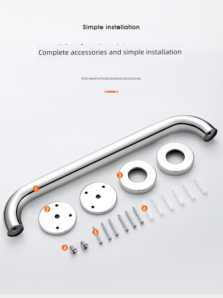 304 Stainless Steel Toilet Handrail for the Handicapped