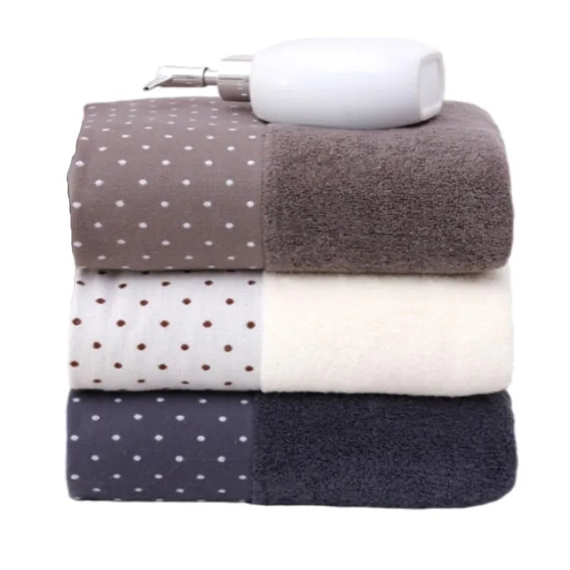 3pcs Mix Color Cotton Towel Sets 35x75cm 70x140cm Embroidered Bathroom Geometric Bath Hand Face Towels Cover
