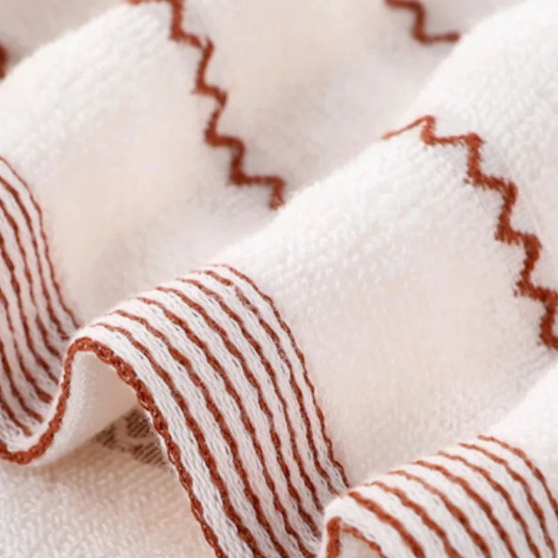 3pcs Mix Color Cotton Towel Sets 35x75cm 70x140cm Embroidered Bathroom Geometric Bath Hand Face Towels Cover