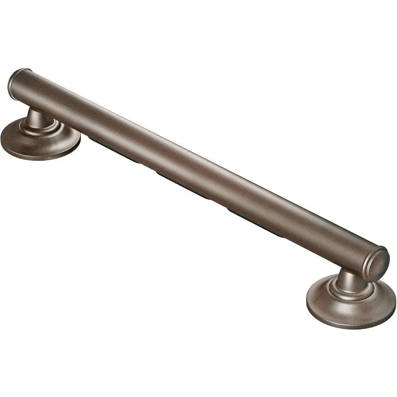 Bathroom Safety 24-Inch Designer Bathroom Grab Bar with Curled Grip, Old World Bronze