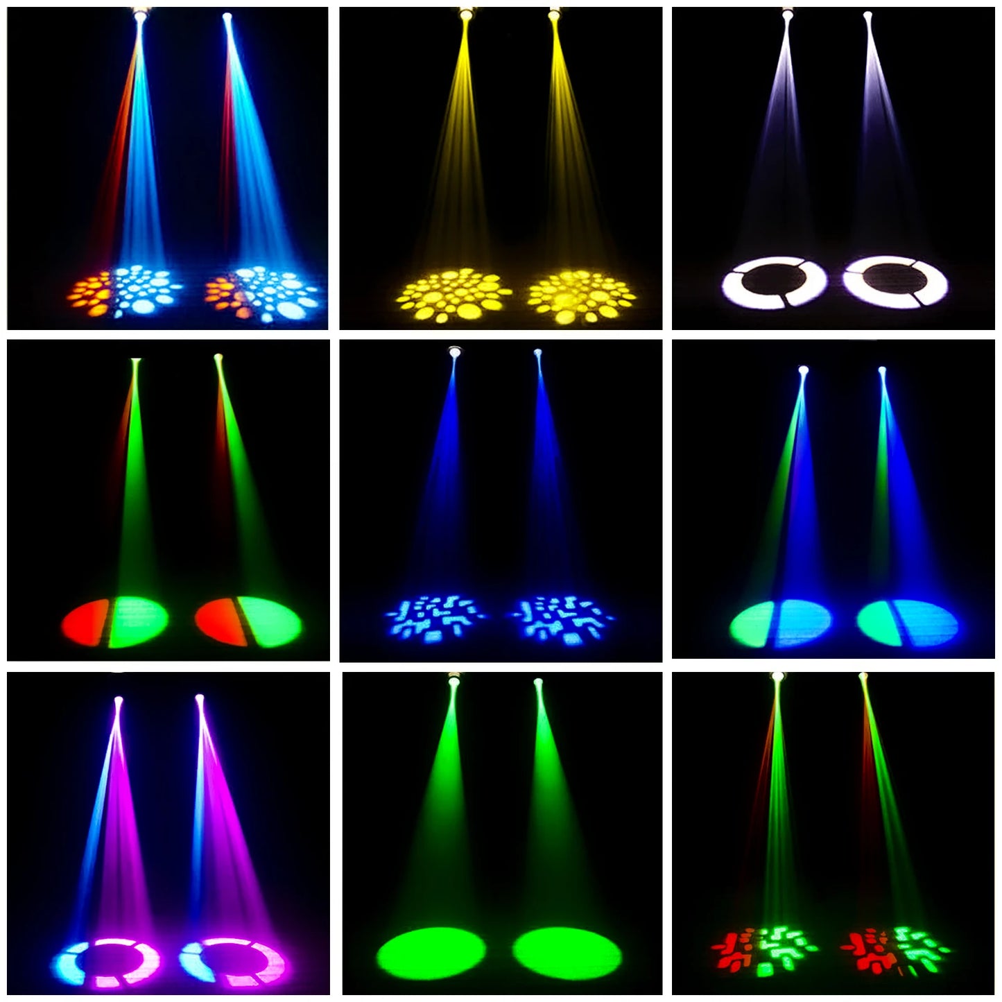U`King 60W Gobo Moving Head Stage Lights With Wireless Remote Controller DMX512 DJ Lights For Disco Wedding Party Dance