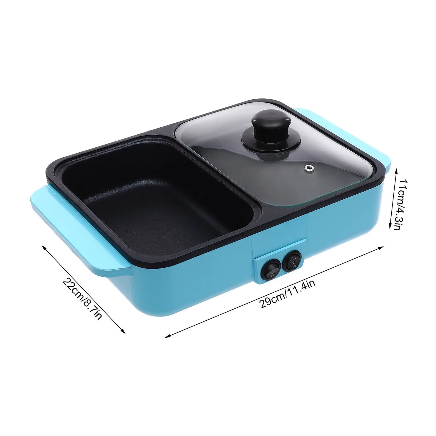 Multifunctional Electric Baking Tray, Hot Pot, Frying Pan & BBQ Grill korean bbq