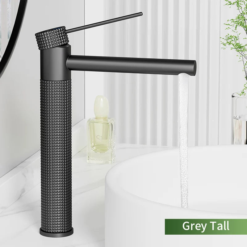Black Basin Faucet Bathroom Washbasin Water Mixer Tap Hot Cold Water Basin Sink Tap Bathroom Faucet Tap Brushed Gold Faucet