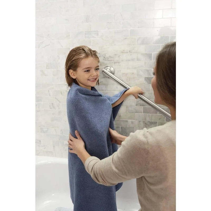 Bathroom Safety 24-Inch Designer Bathroom Grab Bar with Curled Grip, Old World Bronze