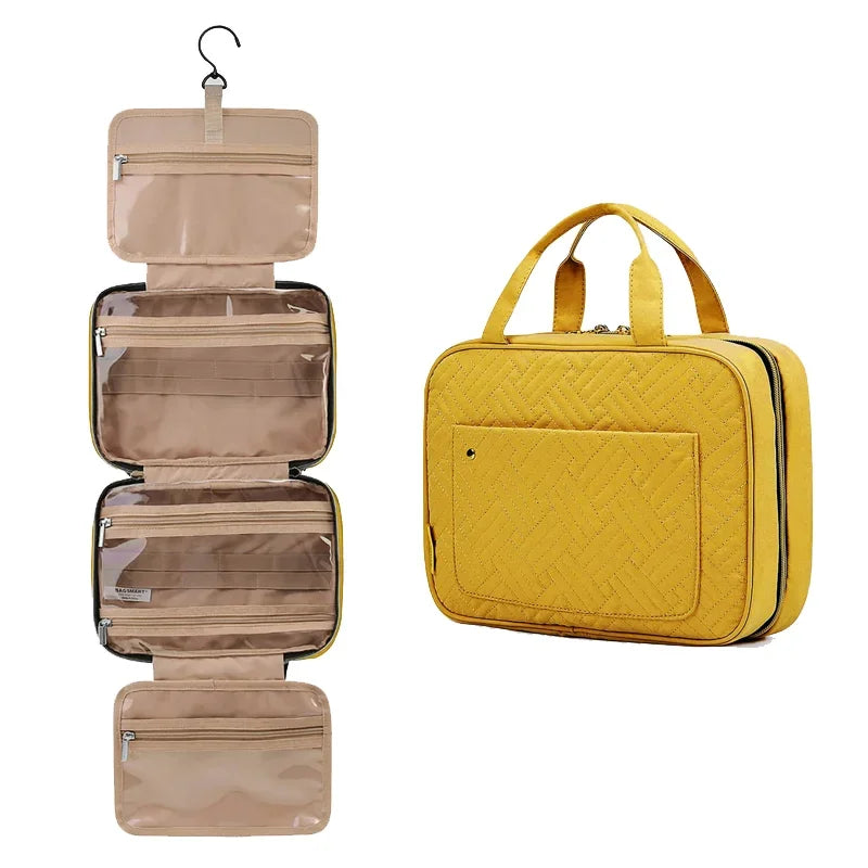 BAGSMART Travel Organizer Hanging Toiletry Bag Men Bathroom Large Portable Storage Box Waterproof Cosmetic Case For Makeup Women